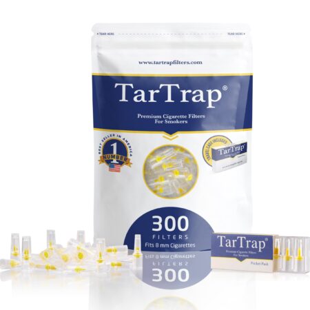 TarTrap 300-Pack Premium Cigarette Filters, Superior Tar & Chemical Removal, Fits Regular - Image 2